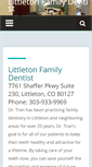 Mobile Screenshot of littletonfamilydentist.com